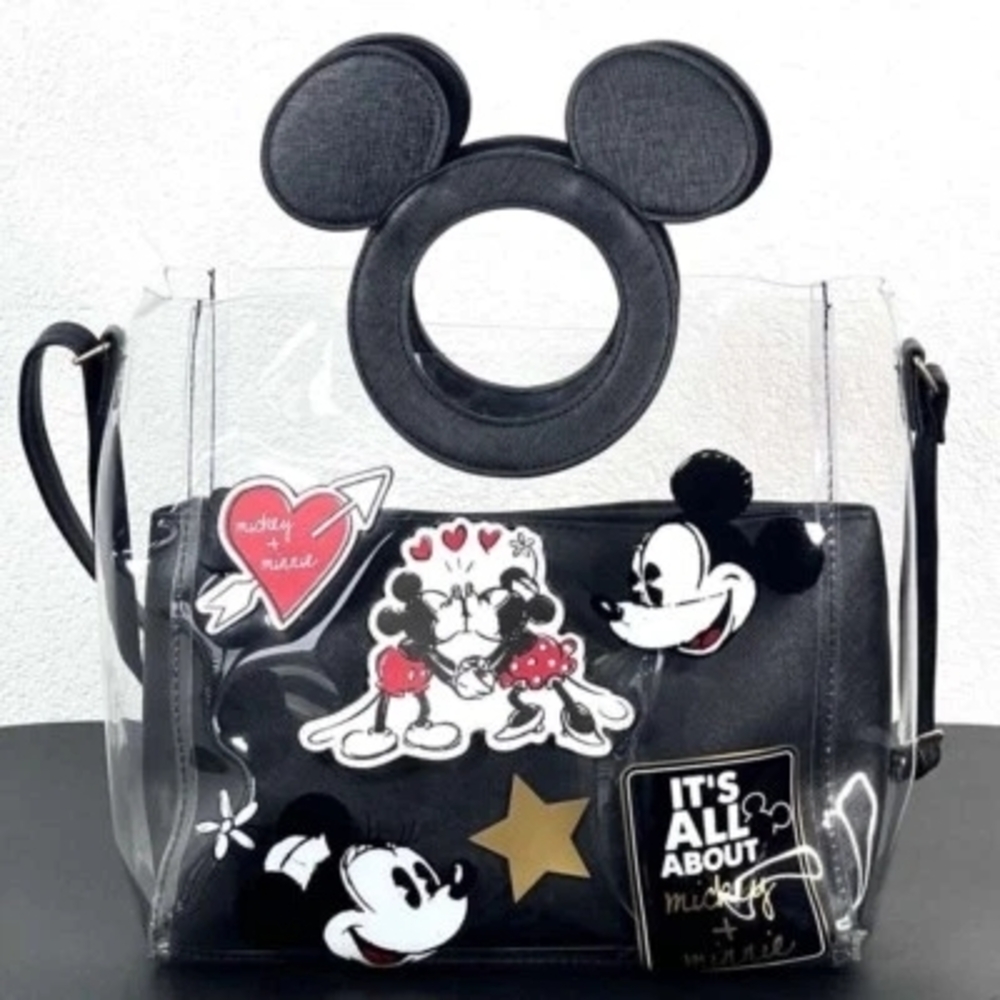 Disney Mickey Mouse Clear and Black Shoulder Bag